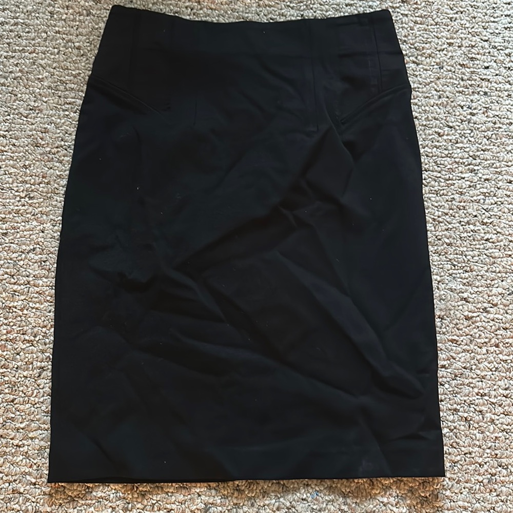 Classic black pencil skirt.